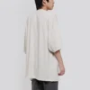 Balenciaga para hombre con logotipo alfabético, manga corta, gris y blanco 641614TJVA99054