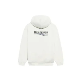 Balenciaga para hombre con patrón de letras de Political Campaign bordado, blanco, 600583TKVI99084