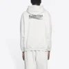 Balenciaga para hombre con patrón de letras de Political Campaign bordado, blanco, 600583TKVI99084