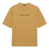 Balenciaga para hombre, cuello redondo, estampado de letras, manga corta, color caqui, 620969TIV509605