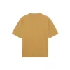Balenciaga para hombre, cuello redondo, estampado de letras, manga corta, color caqui, 620969TIV509605