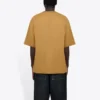Balenciaga para hombre, cuello redondo, estampado de letras, manga corta, color caqui, 620969TIV509605