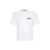 Balenciaga para hombre, cuello redondo, manga corta, blanco 612966TIVD19000