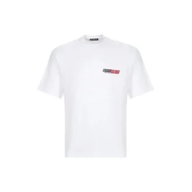 Balenciaga para hombre, cuello redondo, manga corta, blanco 612966TIVD19000 Balenciaga para hombre, cuello redondo, manga corta, blanco 612966TIVD19000