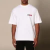 Balenciaga para hombre, cuello redondo, manga corta, blanco 612966TIVD19000
