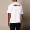 Balenciaga para hombre, cuello redondo, manga corta, blanco 612966TIVD19000
