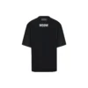 Balenciaga para hombre, de manga corta y cuello redondo, largo medio, negro 641614TJVG81000