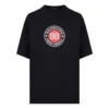 Balenciaga para hombre, estampado BLogo, manga corta, negro 612966TJVD61000