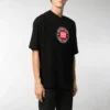 Balenciaga para hombre, estampado BLogo, manga corta, negro 612966TJVD61000