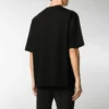 Balenciaga para hombre, estampado BLogo, manga corta, negro 612966TJVD61000