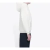 Balenciaga para hombre, logotipo creativo en el pecho, estilo retro, blanco 570811TIV519040