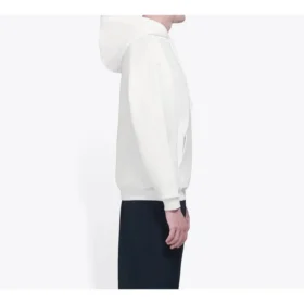 Balenciaga para hombre, logotipo creativo en el pecho, estilo retro, blanco 570811TIV519040 Balenciaga para hombre, logotipo creativo en el pecho, estilo retro, blanco 570811TIV519040