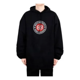 Balenciaga para hombre, negro, con eslogan impreso, negro 641679TJV771000 Balenciaga para hombre, negro, con eslogan impreso, negro 641679TJV771000