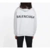 Balenciaga para hombre, parte trasera con logo grande, estampado de color sólido, blanco 508184TYK549000