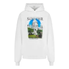 Balenciaga para hombre, patrón de paisaje, holgada, blanca, 641679TJVH99000 Balenciaga para hombre, patrón de paisaje, holgada, blanca, 641679TJVH99000