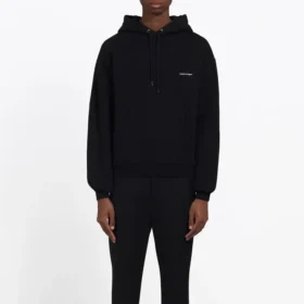 Balenciaga para hombre, pecho blanco y negro, logotipo pequeño, negro, 556145TYK271000 Balenciaga para hombre, pecho blanco y negro, logotipo pequeño, negro, 556145TYK271000