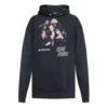 Balenciaga para hombre Speedhunters Boysband con estampado, sudadera con capucha y mangas largas, azul marino 541873TCV371055