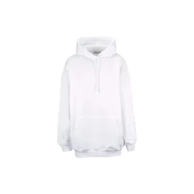 Balenciaga para hombre, sudadera con capucha y estampado de letras en la espalda, manga larga, color blanco, 556113TAV379000 Balenciaga para hombre, sudadera con capucha y estampado de letras en la espalda, manga larga, color blanco, 556113TAV379000