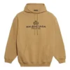 Balenciaga para hombre, sudadera con estampado de laurel, color caqui, 570811TIV259605