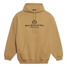 Balenciaga para hombre, sudadera con estampado de laurel, color caqui, 570811TIV259605 Balenciaga para hombre, sudadera con estampado de laurel, color caqui, 570811TIV259605