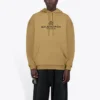 Balenciaga para hombre, sudadera con estampado de laurel, color caqui, 570811TIV259605