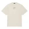 Balenciaga para hombre, temporada otoño-invierno 2021, camiseta de manga corta con estampado de letras, color beige, 651795TJV909054