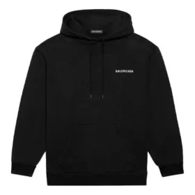 Balenciaga para hombre, temporada otoño-invierno 2021, camiseta de manga larga con estampado del logotipo, color negro, 600583TIV841070 Balenciaga para hombre, temporada otoño-invierno 2021, camiseta de manga larga con estampado del logotipo, color negro, 600583TIV841070