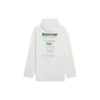 Balenciaga para hombre, temporada otoño-invierno 2021, con estampado de letras del logotipo, holgada, blanca, 662424TKVF89085