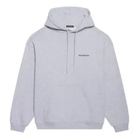 Balenciaga para hombre, temporada otoño-invierno 2021, estampado con logotipo, manga larga, gris, 600583TIV841167 Balenciaga para hombre, temporada otoño-invierno 2021, estampado con logotipo, manga larga, gris, 600583TIV841167