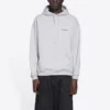 Balenciaga para hombre, temporada otoño-invierno 2021, estampado con logotipo, manga larga, gris, 600583TIV841167
