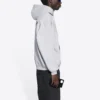Balenciaga para hombre, temporada otoño-invierno 2021, estampado con logotipo, manga larga, gris, 600583TIV841167