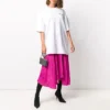 Balenciaga para hombre, temporada primavera-verano 2021, camiseta de algodón con logo, cuello redondo y manga corta, color blanco, 641655TJV879040