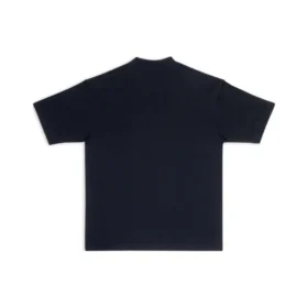 Balenciaga para hombre, temporada primavera-verano 2021, camiseta de manga corta con estampado de logotipo, color negro, 612966TIV541070 Balenciaga para hombre, temporada primavera-verano 2021, camiseta de manga corta con estampado de logotipo, color negro, 612966TIV541070
