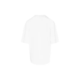 Balenciaga para hombre, temporada primavera-verano 2021, camiseta de manga corta con estampado de maratón y logotipo, color blanco, 641614TJVK69040 Balenciaga para hombre, temporada primavera-verano 2021, camiseta de manga corta con estampado de maratón y logotipo, color blanco, 641614TJVK69040