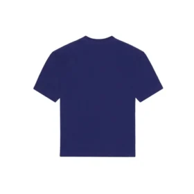 Balenciaga para hombre, temporada primavera-verano 2021, camiseta de manga corta con estampado del alfabeto y logotipo, color azul, 612966TIV545400 Balenciaga para hombre, temporada primavera-verano 2021, camiseta de manga corta con estampado del alfabeto y logotipo, color azul, 612966TIV545400