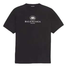 Balenciaga para hombre, temporada primavera-verano 2021, camiseta de manga corta con estampado del logotipo «B Alphabet», color negro, 570803TFV761000 Balenciaga para hombre, temporada primavera-verano 2021, camiseta de manga corta con estampado del logotipo «B Alphabet», color negro, 570803TFV761000