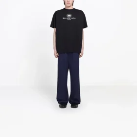 Balenciaga para hombre, temporada primavera-verano 2021, camiseta de manga corta con estampado del logotipo «B Alphabet», color negro, 570803TFV761000 Balenciaga para hombre, temporada primavera-verano 2021, camiseta de manga corta con estampado del logotipo «B Alphabet», color negro, 570803TFV761000