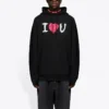 Balenciaga para hombre, temporada primavera-verano 2021, camiseta de manga larga con estampado de letras, color negro, 570811TJVL61070