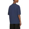 Balenciaga para hombre, temporada primavera-verano 2021, camiseta retro de manga corta azul 612966TJV874866