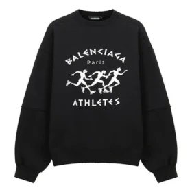 Balenciaga para hombre, temporada primavera-verano 2021, con agujeros, cuello redondo grande, manga larga, negro, 641654TJVI71070 Balenciaga para hombre, temporada primavera-verano 2021, con agujeros, cuello redondo grande, manga larga, negro, 641654TJVI71070