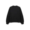 Balenciaga para hombre, temporada primavera-verano 2021, con agujeros, cuello redondo grande, manga larga, negro, 641654TJVI71070
