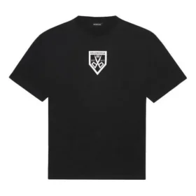 Balenciaga para hombre, temporada primavera-verano 2021, estampado, cuello redondo, manga corta, negro, 651795TKV771070 Balenciaga para hombre, temporada primavera-verano 2021, estampado, cuello redondo, manga corta, negro, 651795TKV771070