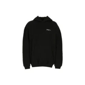 Balenciaga para hombre, temporada primavera-verano 2021, sudadera de algodón con capucha grande y mangas largas, color negro, 620973TKV871070 Balenciaga para hombre, temporada primavera-verano 2021, sudadera de algodón con capucha grande y mangas largas, color negro, 620973TKV871070