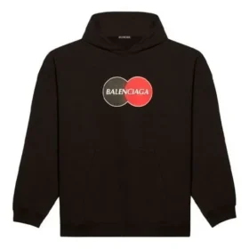 Balenciaga para hombre Uniform Plush Loose Classic Negro 620973TIV801000