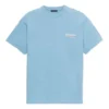 Balenciaga para hombre, versión con estampado de Political Campaign, cuello redondo, manga corta, azul 570803TBV425840