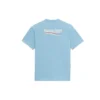 Balenciaga para hombre, versión con estampado de Political Campaign, cuello redondo, manga corta, azul 570803TBV425840