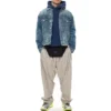 Balenciaga para hombre, versión holgada con forro polar, con capucha y mangas largas, azul 570811TJV854866