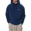Balenciaga para hombre, versión holgada con forro polar, con capucha y mangas largas, azul 570811TJV854866
