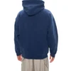 Balenciaga para hombre, versión holgada con forro polar, con capucha y mangas largas, azul 570811TJV854866