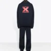 Balenciaga para hombre X-Rated negro, rojo y negro 620973TIVA81076
